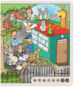 Albi Kouzelné čtení Kniha interaktivní Zvířátka v ZOO