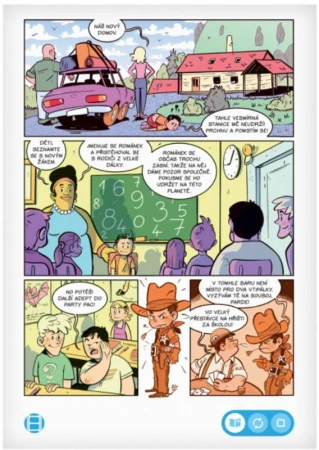 Albi Kouzelné čtení Komiks interaktivní Parta Pac a kletba Modrého Jonáše