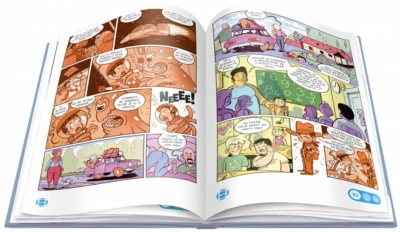 Albi Kouzelné čtení Komiks interaktivní Parta Pac a kletba Modrého Jonáše