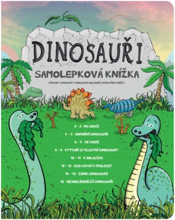 Albi Kouzelné čtení Samolepková knížka interaktivní Dinosauři