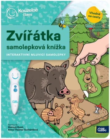 Albi Kouzelné čtení Samolepková knížka interaktivní Zvířátka