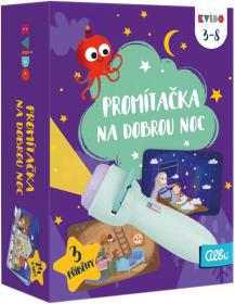 Albi Kvído Promítačka zelená svítilna projektor na baterie Světlo