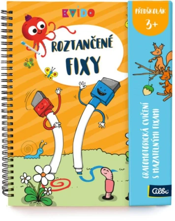 Albi Kvído Roztančené fixy interaktivní sešit s aktivitami různé druhy