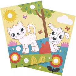 Albi Kvído Samolepky s omalovánkami Kočička / Pejsek 2 druhy