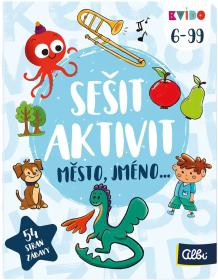 Albi Kvído Sešit plný aktivit Město, jméno interaktivní úkoly pro děti 6+ Albi Kvído Sešit plný aktivit Město, jméno interaktivní úkoly pro děti 6+