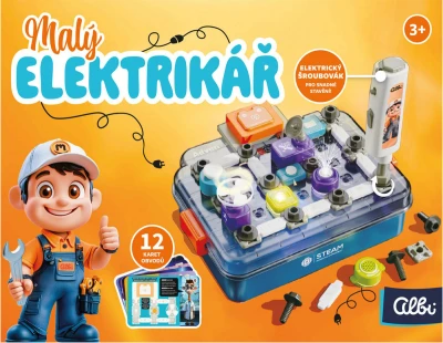 Albi SCIENCE Malý elektrikář elektronická stavebnice 58 dílků na baterie