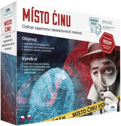 Albi SCIENCE Místo činu experimentální vědecká sada malý detektiv Albi SCIENCE Místo činu experimentální vědecká sada malý detektiv