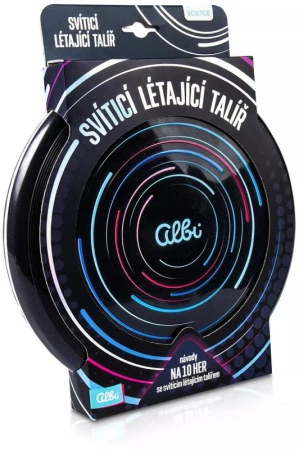 Albi SCIENCE Svietiaci lietajúci tanier hádzací disk frisbee na batérie Svetlo