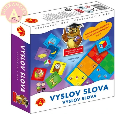 Alexander Hra Vyslov slova didaktická logopedická (společenská hra) Alexander Hra Vyslov slova didaktická logopedická (společenská hra)