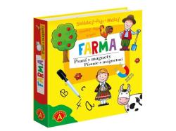 Alexander Psaní s magnety - set Farma - kreslení, aranžování