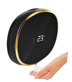 Alpina Bezdotykový dávkovač mýdla automatický černá / zlatá