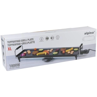 Alpina Elektrický gril teppanyaki 1800W 70x23 cm
