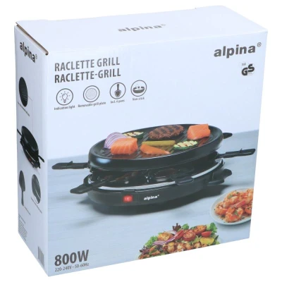 Alpina Elektrický raclette gril 800W