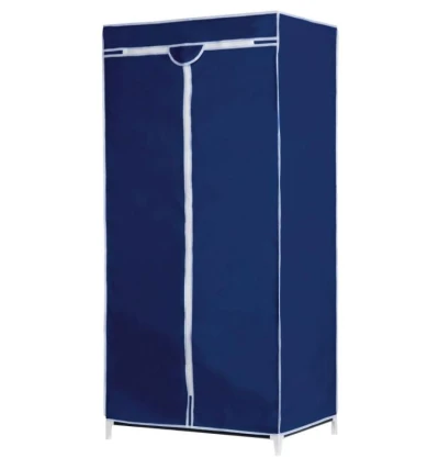 Alpina Textilní šatní skříň 75x50x160cm tmavě modrá Alpina Textilní šatní skříň 75x50x160cm tmavě modrá