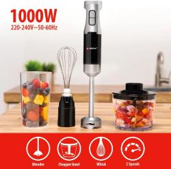 Alpina Tyčový mixér sada 4v1 nerez ocel 1000W
