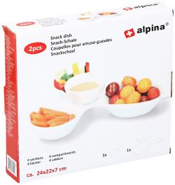 Alpina Servírovací tác na pochutiny a miska na dip