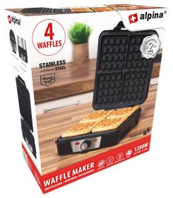 Alpina Vaflovač na čtyři vafle 1000W