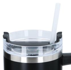 Alpina Termohrnek dvoustěnný z nerezové oceli 1,2 l černá