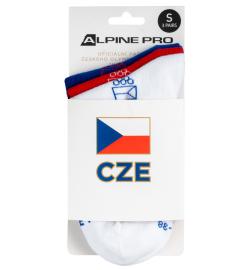 Alpine Pro 3 EQUIPE bílé ponožky nízké z olympijské kolekce Alpine Pro 3 EQUIPE bílé ponožky nízké z olympijské kolekce