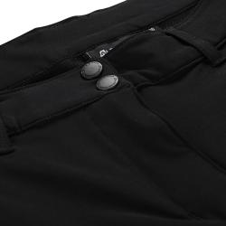 Alpine Pro BAKA dámské černé softshellové kraťasy