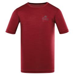 Alpine Pro BASIK pánske červené rýchloschnúce tričko