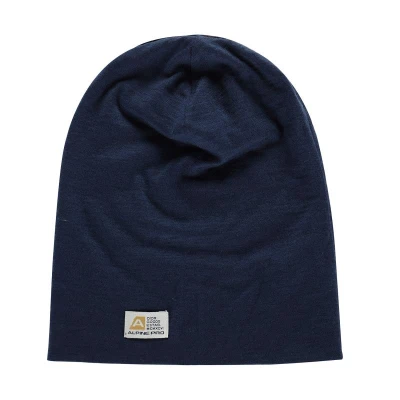 Alpine Pro BEDADE modrá čepice z merino vlny Alpine Pro BEDADE modrá čepice z merino vlny
