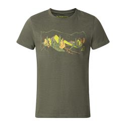 Alpine Pro BOLEN pánske zelené športové tričko Alpine Pro BOLEN pánske zelené športové tričko