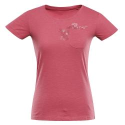 Alpine Pro BOLENA 2 dámske ružové bavlnené tričko