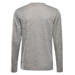 Alpine Pro BREK pánské triko s dlouhým rukávem NEUTRÁLNÍ / ZEMITÁ