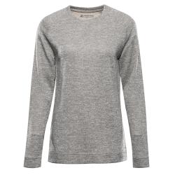 Alpine Pro BREKA dámske tričko s dlhým rukávom NEUTRÁLNE / ZEMITÉ