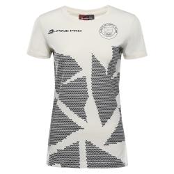 Alpine Pro CAMPIONA dámske tričko z olympijskej kolekcie ZOH 2026 NEUTRÁLNE / ZEMITÉ Alpine Pro CAMPIONA dámske tričko z olympijskej kolekcie ZOH 2026 NEUTRÁLNE / ZEMITÉ
