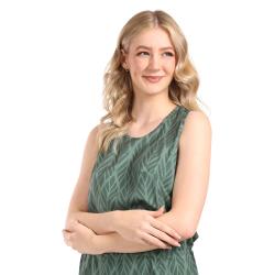 Alpine Pro COLEENA 2 dámské zelené rychloschnoucí šaty