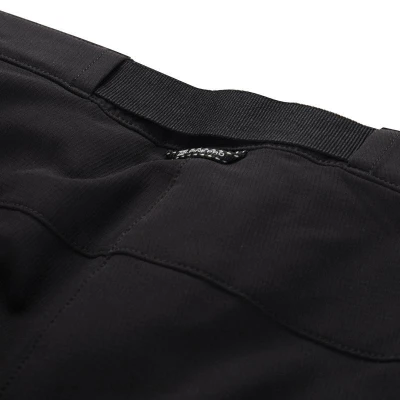 Alpine Pro CORBA dámské černé softshellové kalhoty POUZE 38-LN délka nohavic prodloužená o 5 cm (VÝPRODEJ)