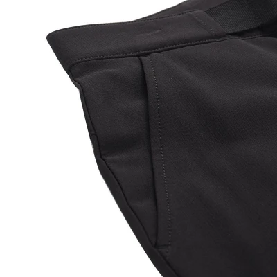 Alpine Pro CORBA dámské černé softshellové kalhoty POUZE 38-LN délka nohavic prodloužená o 5 cm (VÝPRODEJ)
