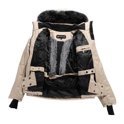 Alpine Pro DAMA dámská lyžařská bunda NEUTRÁLNÍ / ZEMITÁ