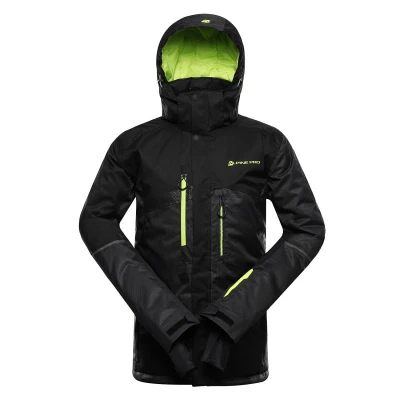 Alpine Pro DEAR 2 pánská lyžařská bunda černá Alpine Pro DEAR 2 pánská lyžařská bunda černá