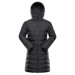 Alpine Pro DEFRA dámský zimní ultralehký kabát NEUTRÁLNÍ / ZEMITÁ