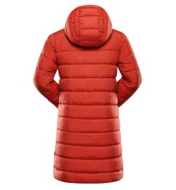 Alpine Pro DEFRA dámský zimní ultralehký kabát ORANŽOVÁ / ČERVENÁ