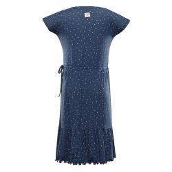 Alpine Pro DEREFA dámské modré letní šaty