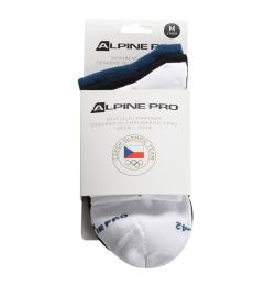 Alpine Pro DERPE bílé ponožky s coolmax z olympijské kolekce Alpine Pro DERPE bílé ponožky s coolmax z olympijské kolekce
