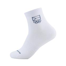 Alpine Pro DERPE bílé ponožky s coolmax z olympijské kolekce