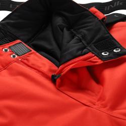 Alpine Pro EDES 2 červené pánské lyžařské kalhoty s membránou