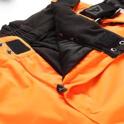 Alpine Pro EDES oranžové pánské lyžařské kalhoty s membránou