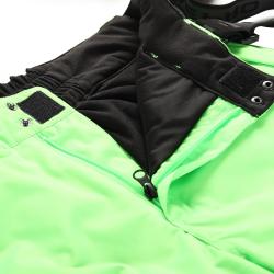 Alpine Pro EDES zelené pánské lyžařské kalhoty s membránou