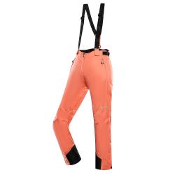 Alpine Pro EDESA dámske oranžové lyžiarske nohavice