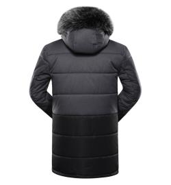 Alpine Pro EGYP pánská šedá bunda s membránou ptx zimní + šátek Kilpi