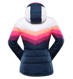 Alpine Pro FEEDRA dámská modrá péřová lyžařská bunda s membránou ptx