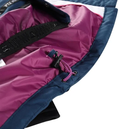 Alpine Pro FEEDRA dámská modrá péřová lyžařská bunda s membránou ptx