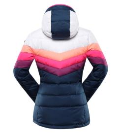 Alpine Pro FEEDRA dámská modrá péřová lyžařská bunda s membránou ptx POUZE L-Lady (širší) (VÝPRODEJ)