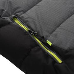 Alpine Pro FERER pánská péřová lyžařská bunda NEUTRÁLNÍ / ZEMITÁ